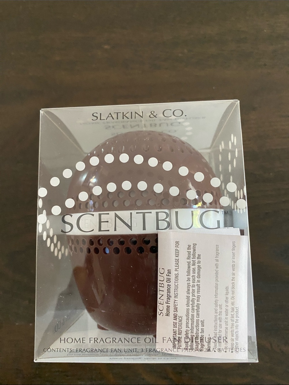 Slatkin & Co. Scentbug Home Fragrance Fan in Brown